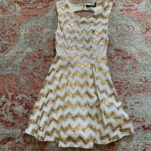 Ark & Co Chevron Sparkly Dress